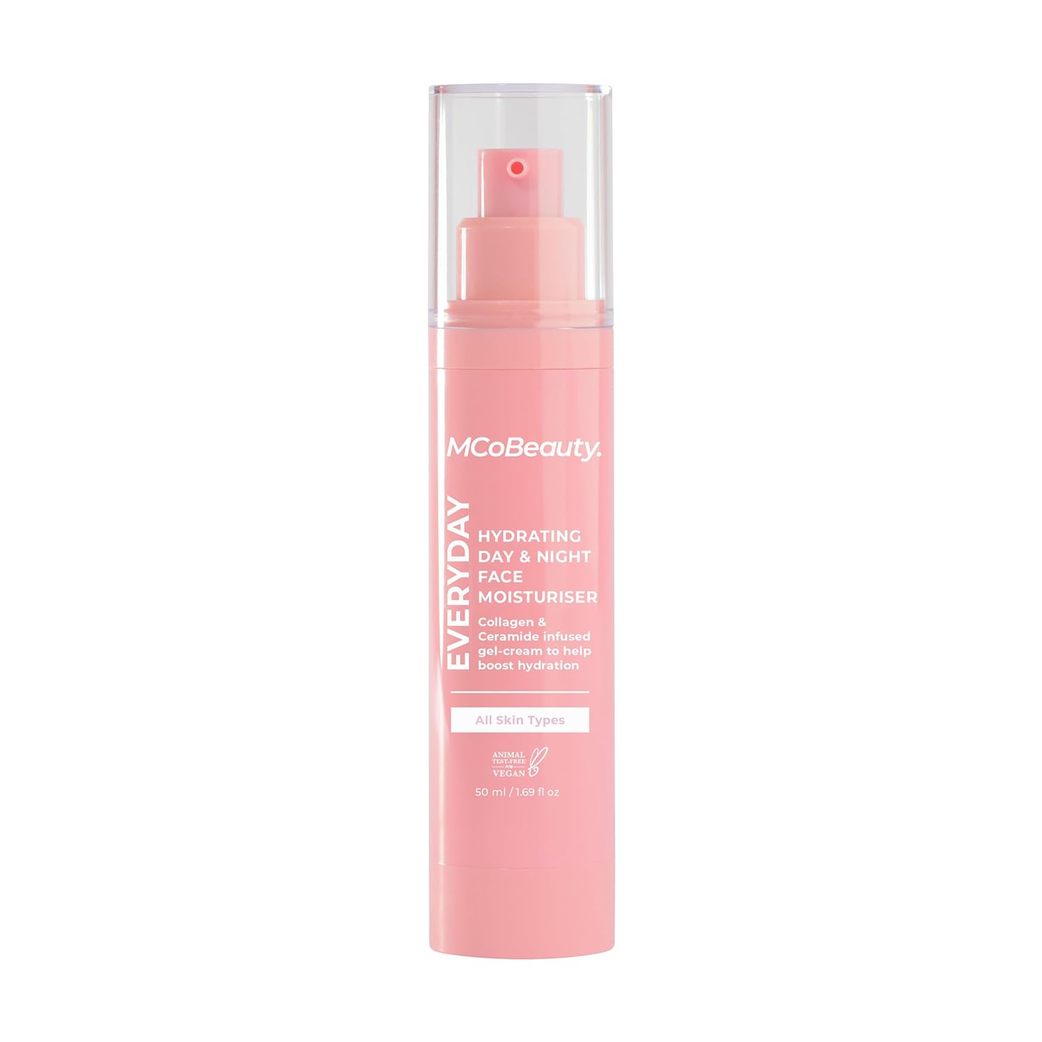 MCoBeauty Hydrate Daily Moisture Boost & Hydrating Day And Night Face Moisturizer Bundle (Pack of 2) Vegan, Cruelty Free Cosmetics