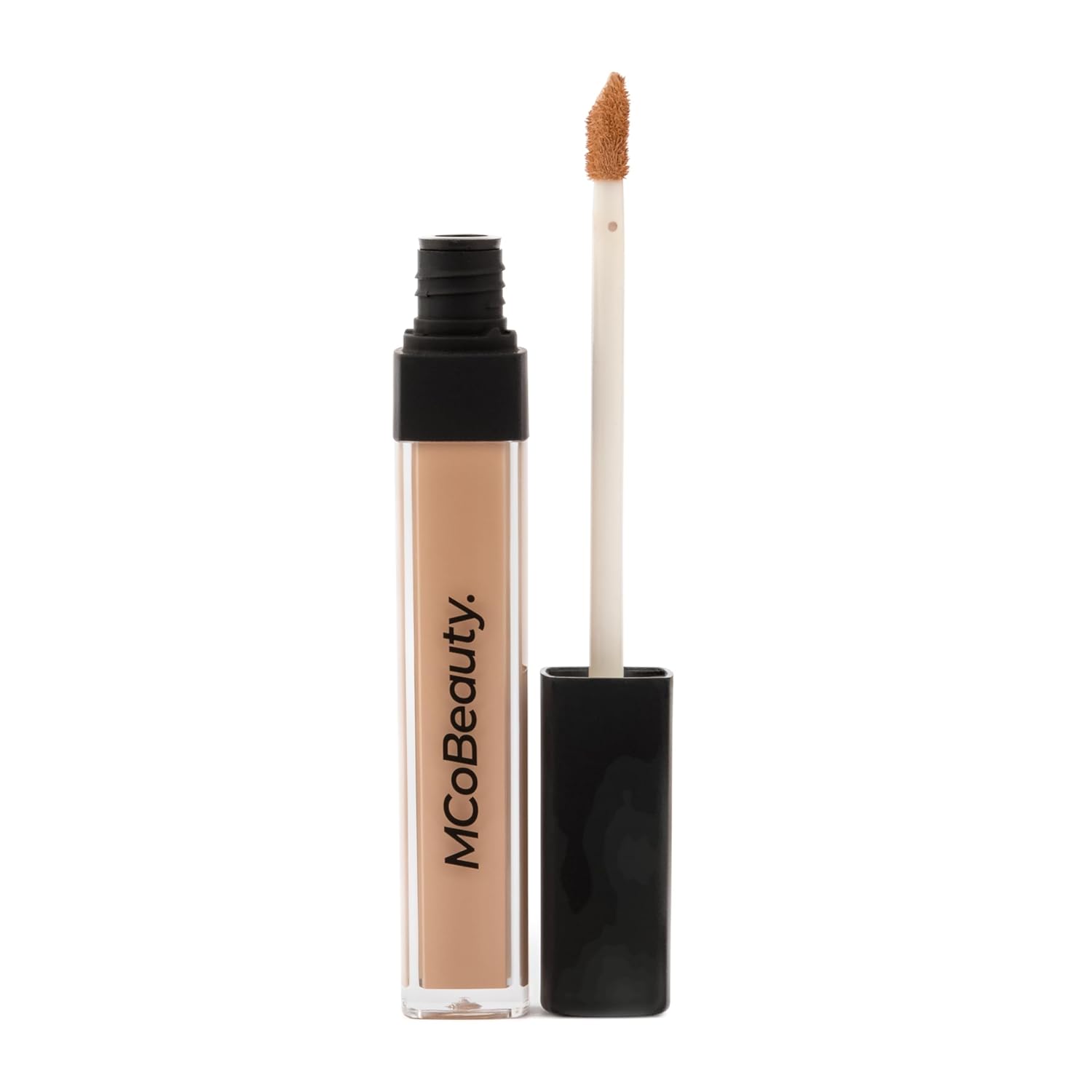 MCoBeauty Flawless Glow Luminous Skin Filter, Fragrance Mist no. 4, 2-in-1 Lip Oil, Perfect Cream Concealer & Pro Foundation and Buffing Brush Bundle (Pack of 5) Vegan, Cruelty Free Cosmetics