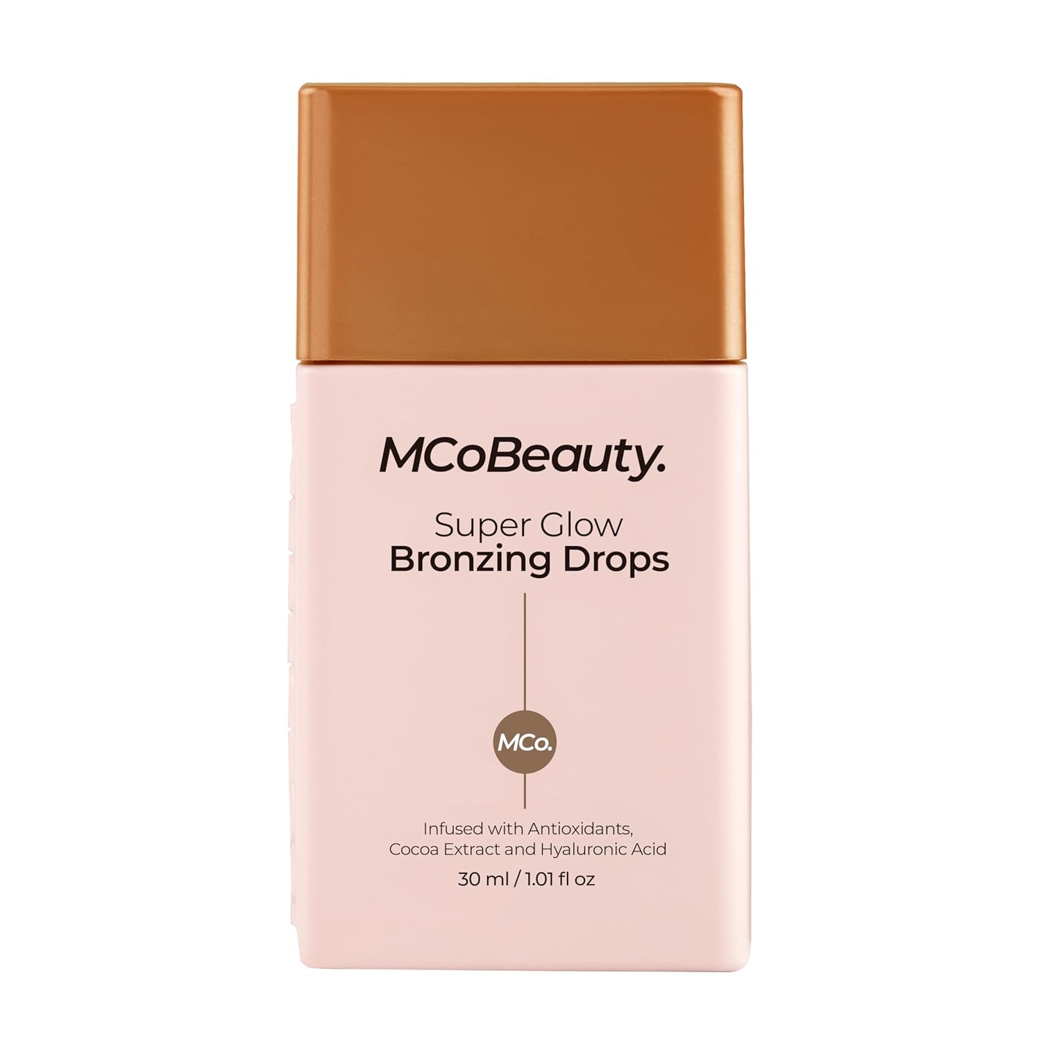 MCoBeauty Flawless Face Bundle, Pressed Powder in Medium Warm, Flawless Setting Spray, and Bronzing Drops, Pack of 3, Vegan, Cruelty Free Cosmetics