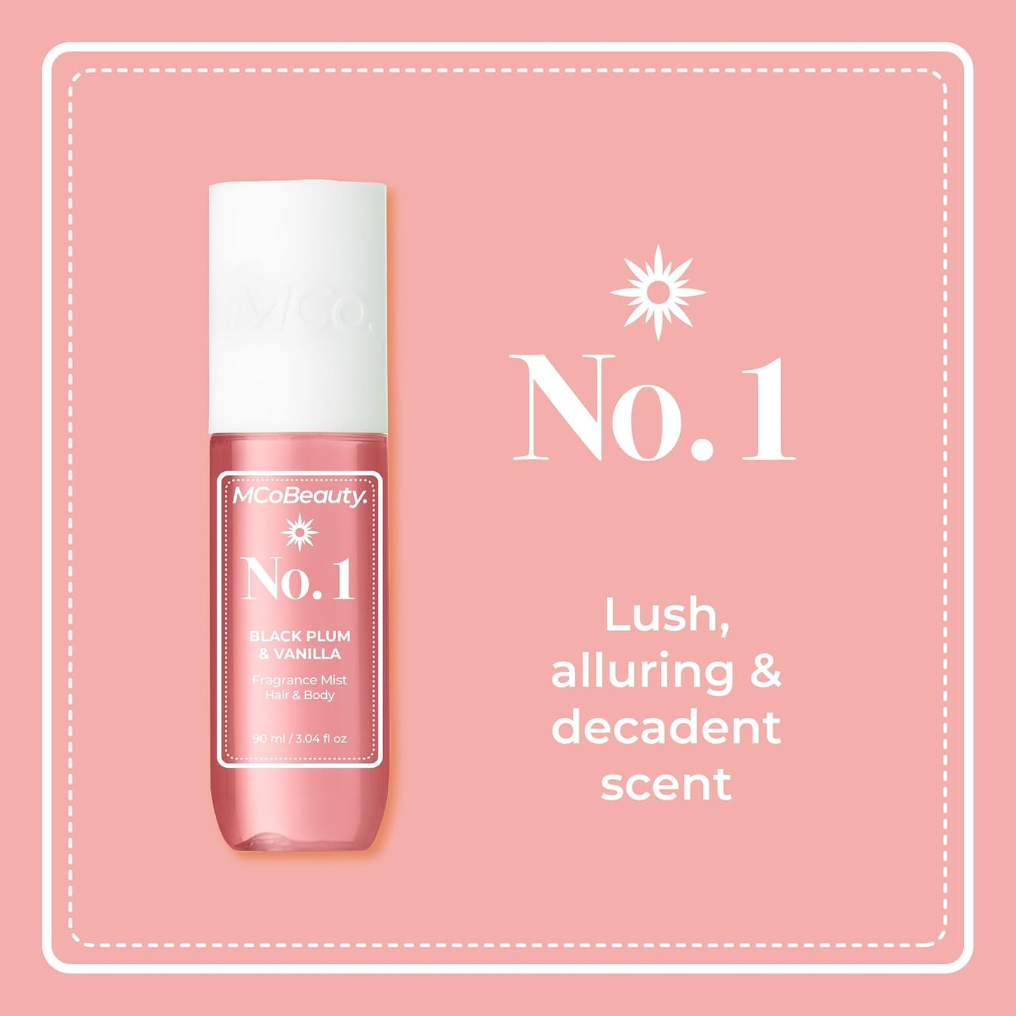 MCoBeauty Fragrance Mist, Full Set, Scent for Day or Night, Vegan, Cruelty Free, Pack of 4