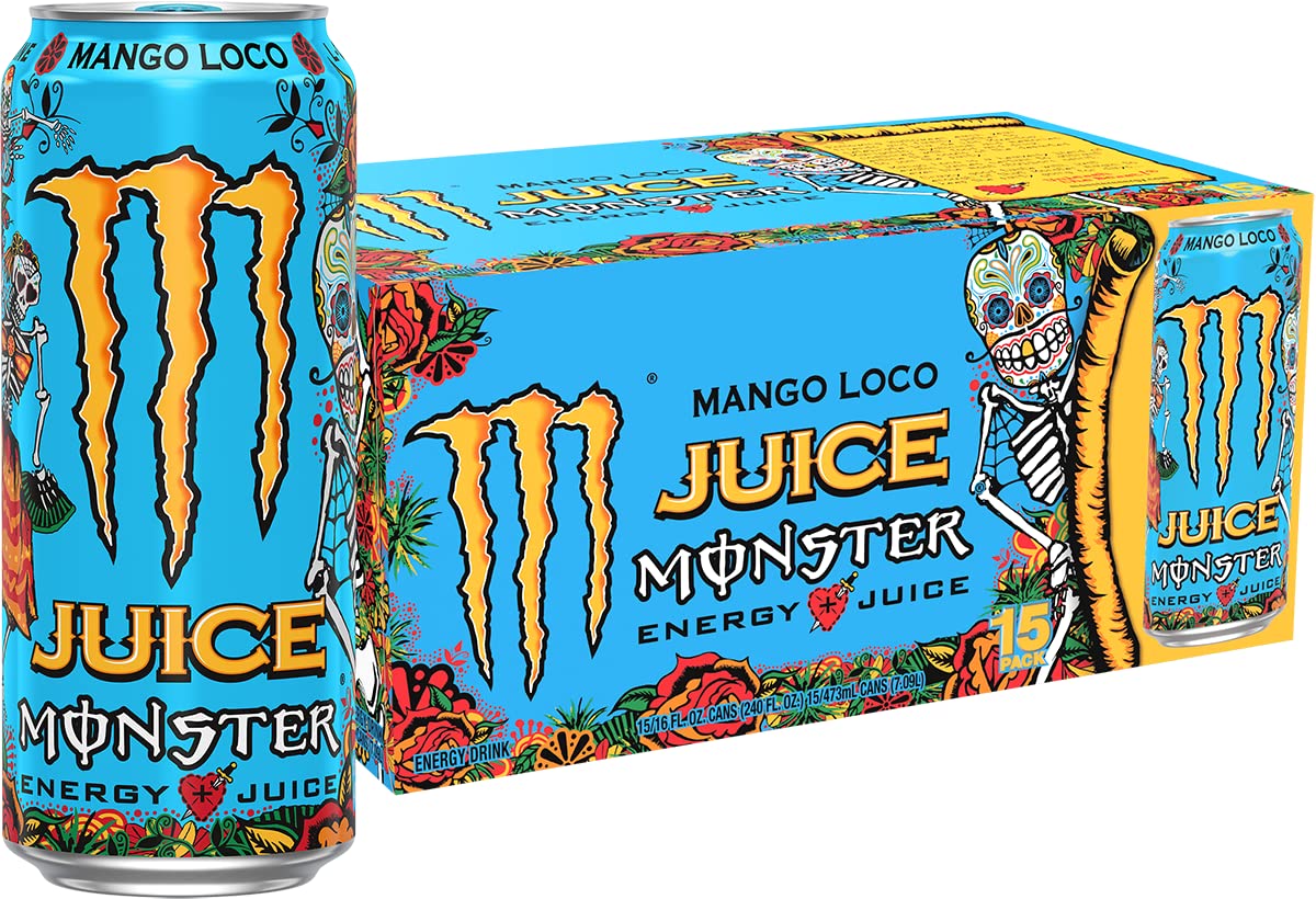 Monster Energy Java Monster Mean Bean, Coffee + Energy Drink, 15 Ounce | Pack of 12