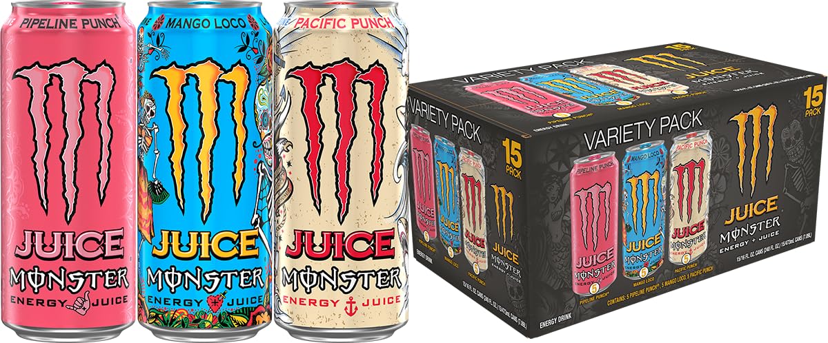 Monster Energy Java Monster Mean Bean, Coffee + Energy Drink, 15 Ounce | Pack of 12