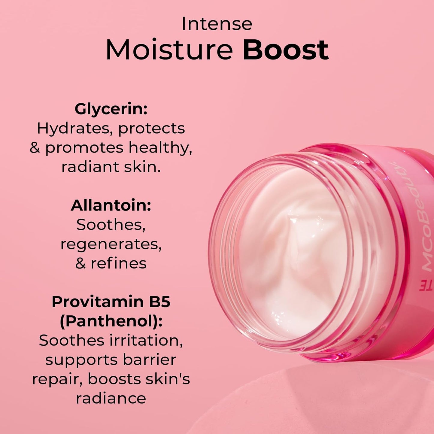 MCoBeauty Hydrate Intense Moisture Boost & Hydrate Moisture Boost Overnight Mask (Pack of 2), Vegan, Cruelty Free Cosmetics