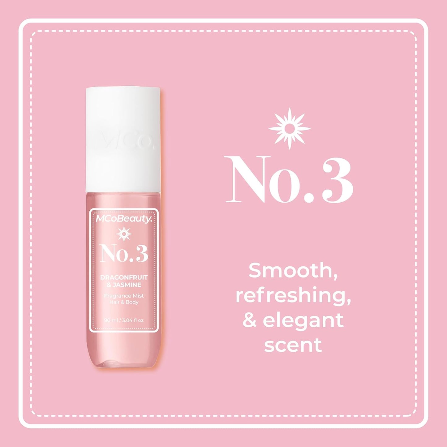 MCoBeauty Fragrance Mist, Full Set, Scent for Day or Night, Vegan, Cruelty Free, Pack of 4
