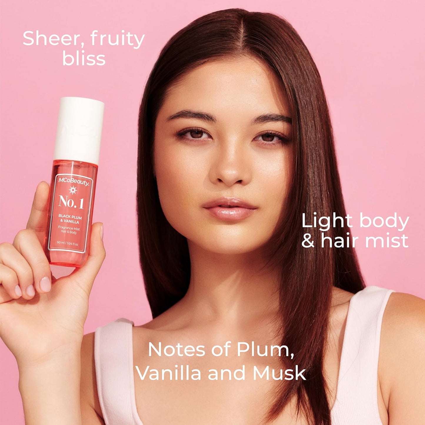MCoBeauty Fragrance Mist, Full Set, Scent for Day or Night, Vegan, Cruelty Free, Pack of 4