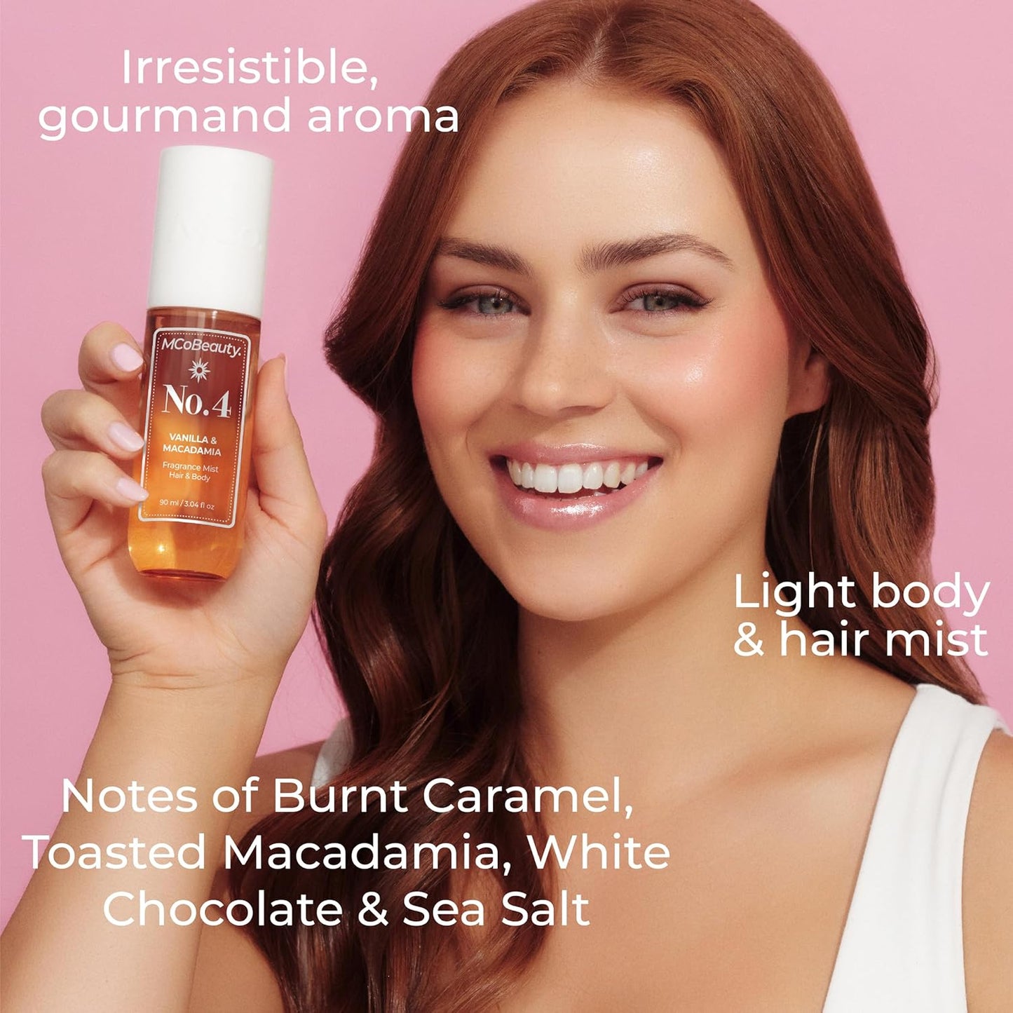 MCoBeauty Fragrance Mist, Full Set, Scent for Day or Night, Vegan, Cruelty Free, Pack of 4